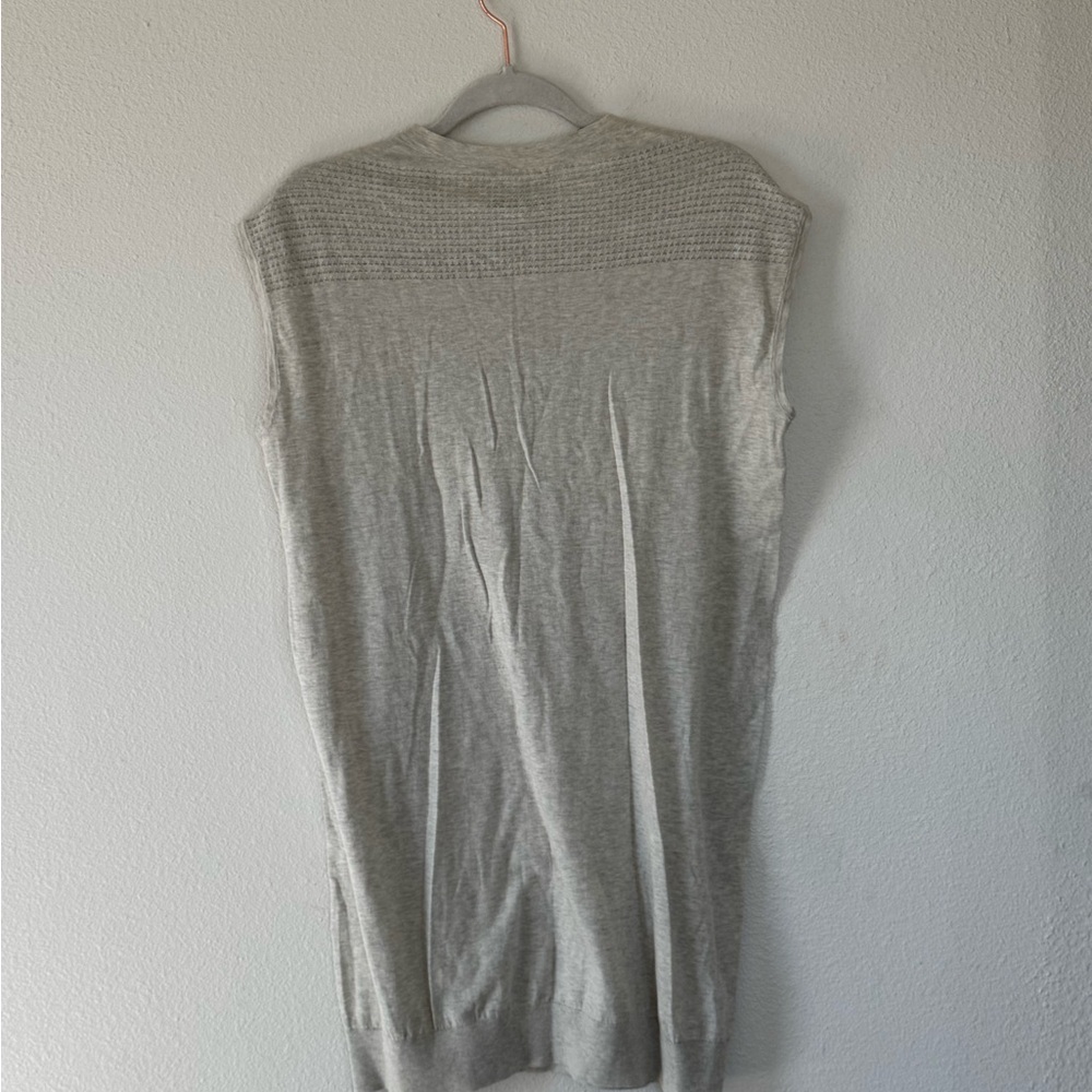 2 FOR $20 ALL SAINTS FILAMENT SLEEVELESS SWEATER DRESS OVERSIZED NATURAL 2 $100 - Picture 3 of 10